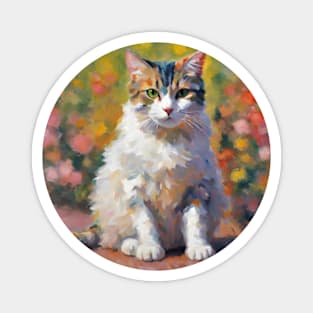 impressionism art cat pt2 Magnet